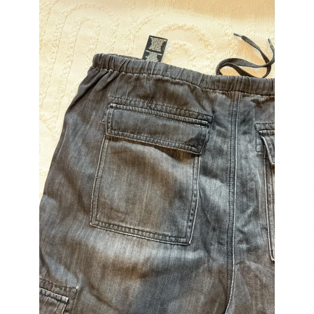 BLANKNYC Cargo Joggers Men 31 Black NEW Drawstring Tapered Utility Pants